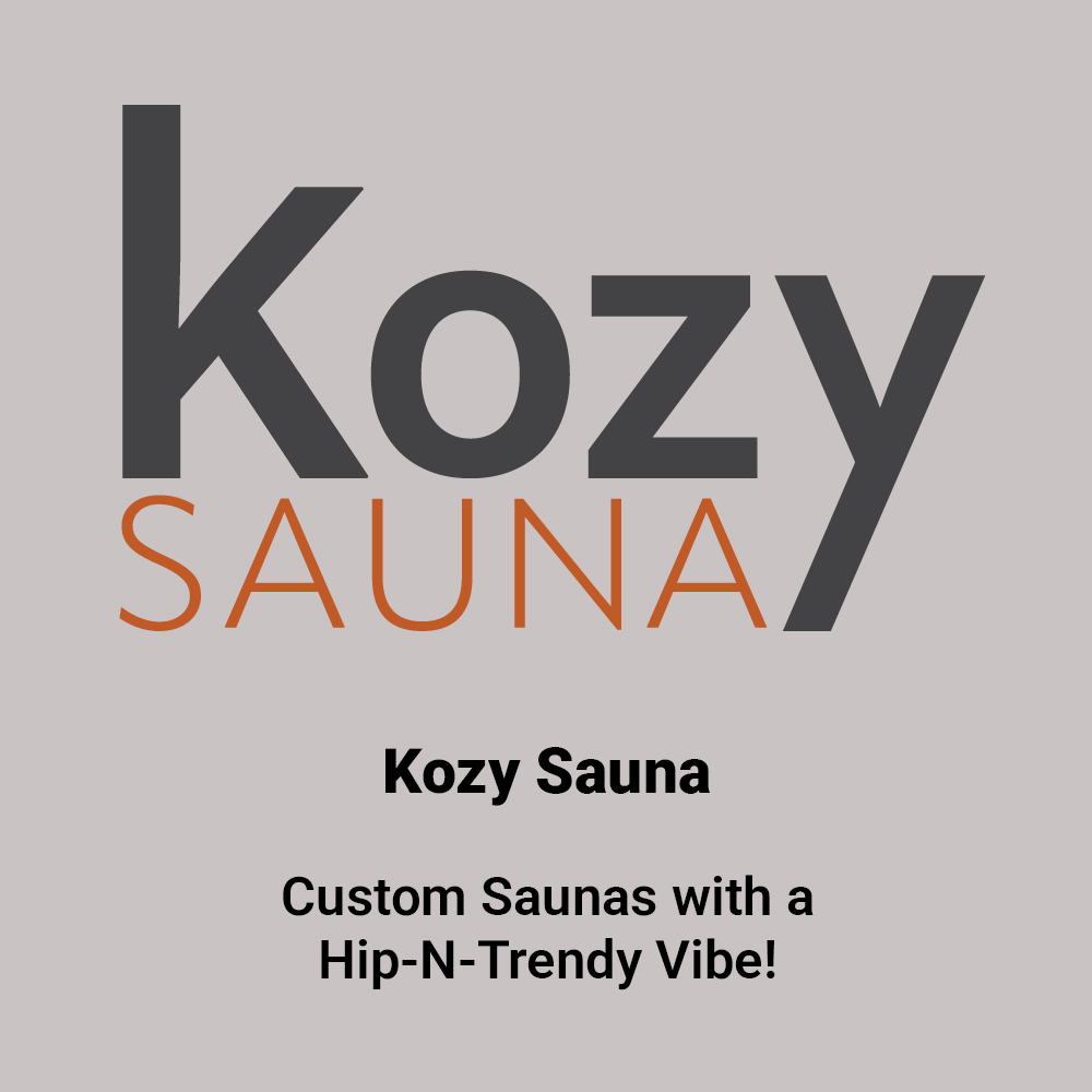 Kozy Custom Saunas with a Hip-N-Trendy Vibe!